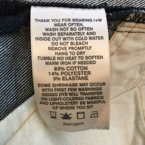 Imogene and Willie Men's 29 Barton Slim Dark Wash Straight Cut Made in USA - Picture 5 of 9